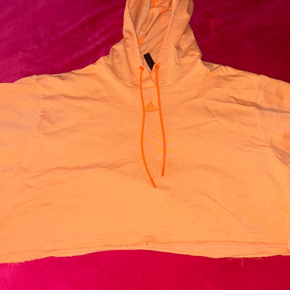 Adidas Vibrant Orange Hoodie